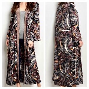 Nordstrom’s Indie paisley & peacock kimono duster